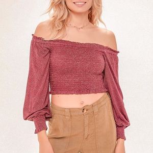 Urban Outfitters Smocked Top
